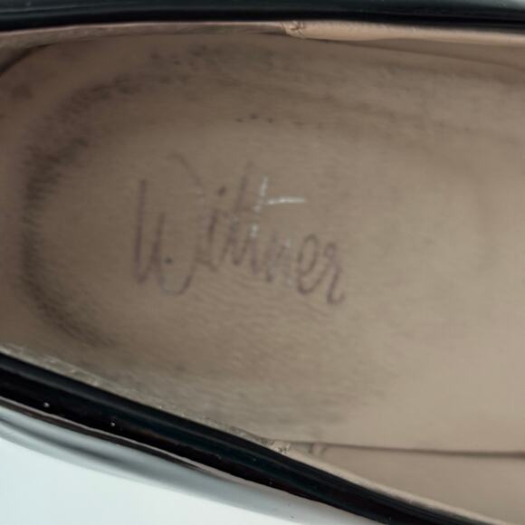 Wittner Platform Stiletto Heels Black Leather Size 8.5 (39) - Picture 5 of 8